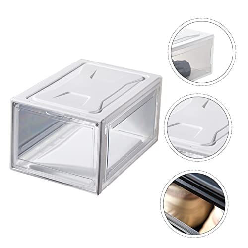 CHILDWEET Schuhbox Transparent Stapelbare Schuhaufbewahrung aus und PP Praktischer Sneaker Organizer für Zuhause Schuhbehälter
