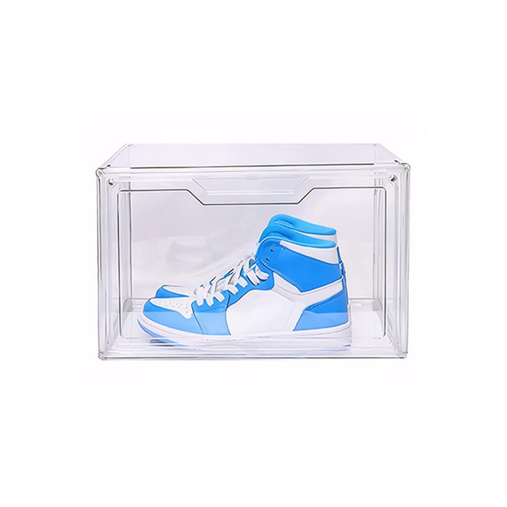 Cymwer Acryl-Sneaker-Schuhvitrine, transparenter Schuhkarton, Schuhaufbewahrungsbehälter mit Deckel, durchsichtiger Kunststoff