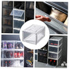 CHILDWEET Schuhbox Transparent Stapelbare Schuhaufbewahrung aus und PP Praktischer Sneaker Organizer für Zuhause Schuhbehälter