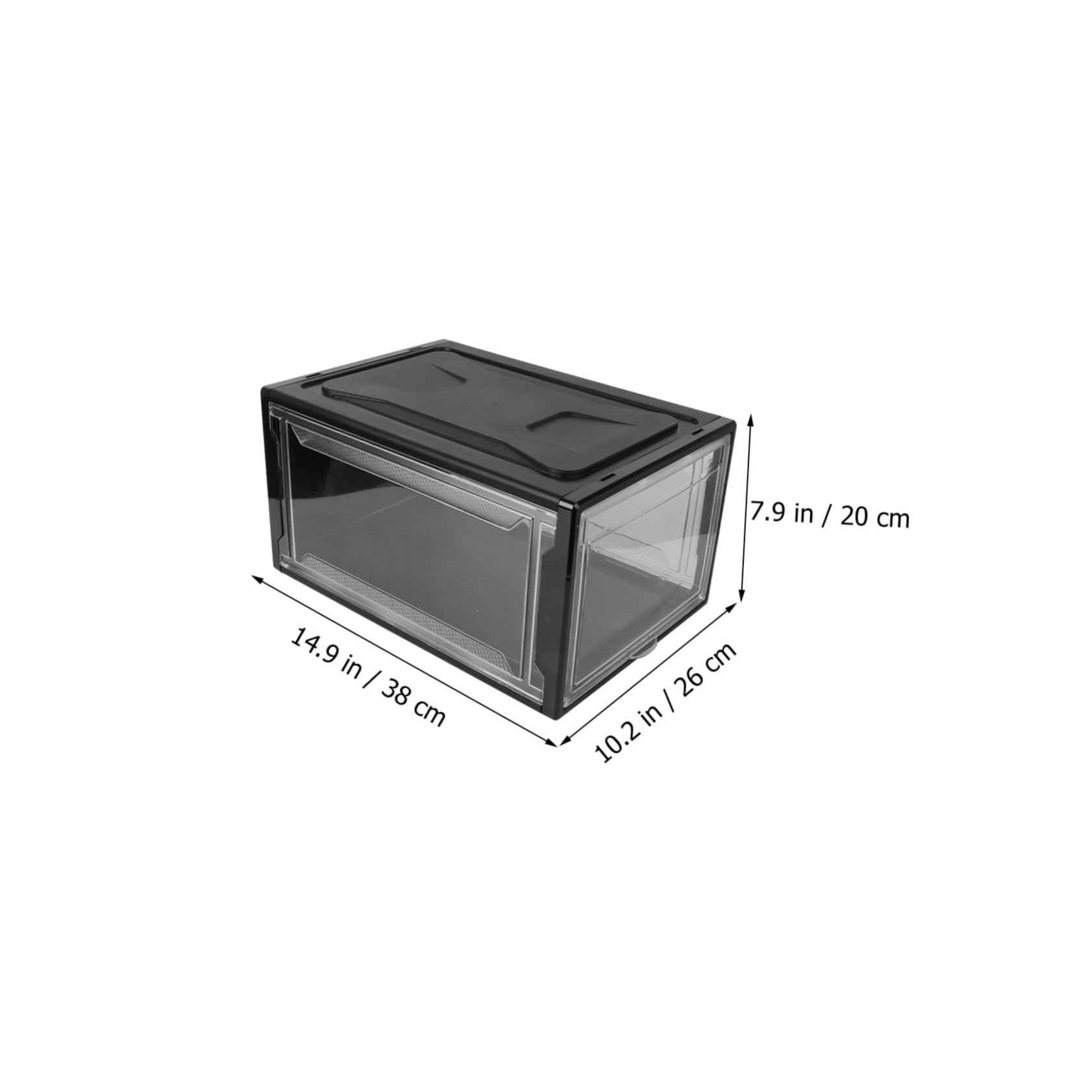 KOMBIUDA 1pc Acryl Pp Kunststoff Stapelbar Schuhe Lagerung Fall Organizer Hause Schuhe Schrank Für Männer Frauen