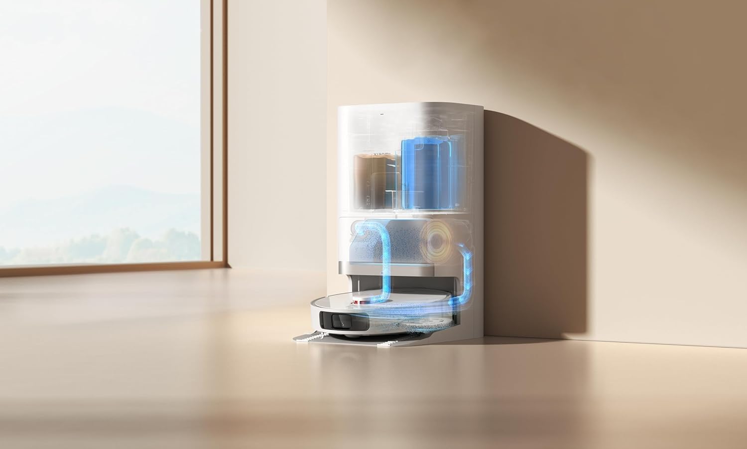 Xiaomi Robot Vacuum X20+ Saugroboter - Absaugstation, 4L Wassertanks, Auto-Trocknung Wischmops, 280m², 6000Pa, alle Bodentypen