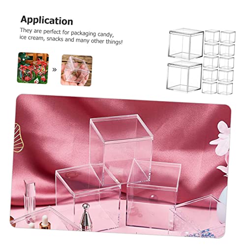 Veemoon 12Stücke Transparente Acryl Aufbewahrungsboxen Für Süßigkeiten Schmuck Und Kleine Gegenstände Stapelbar Langlebig Und Vielseitig