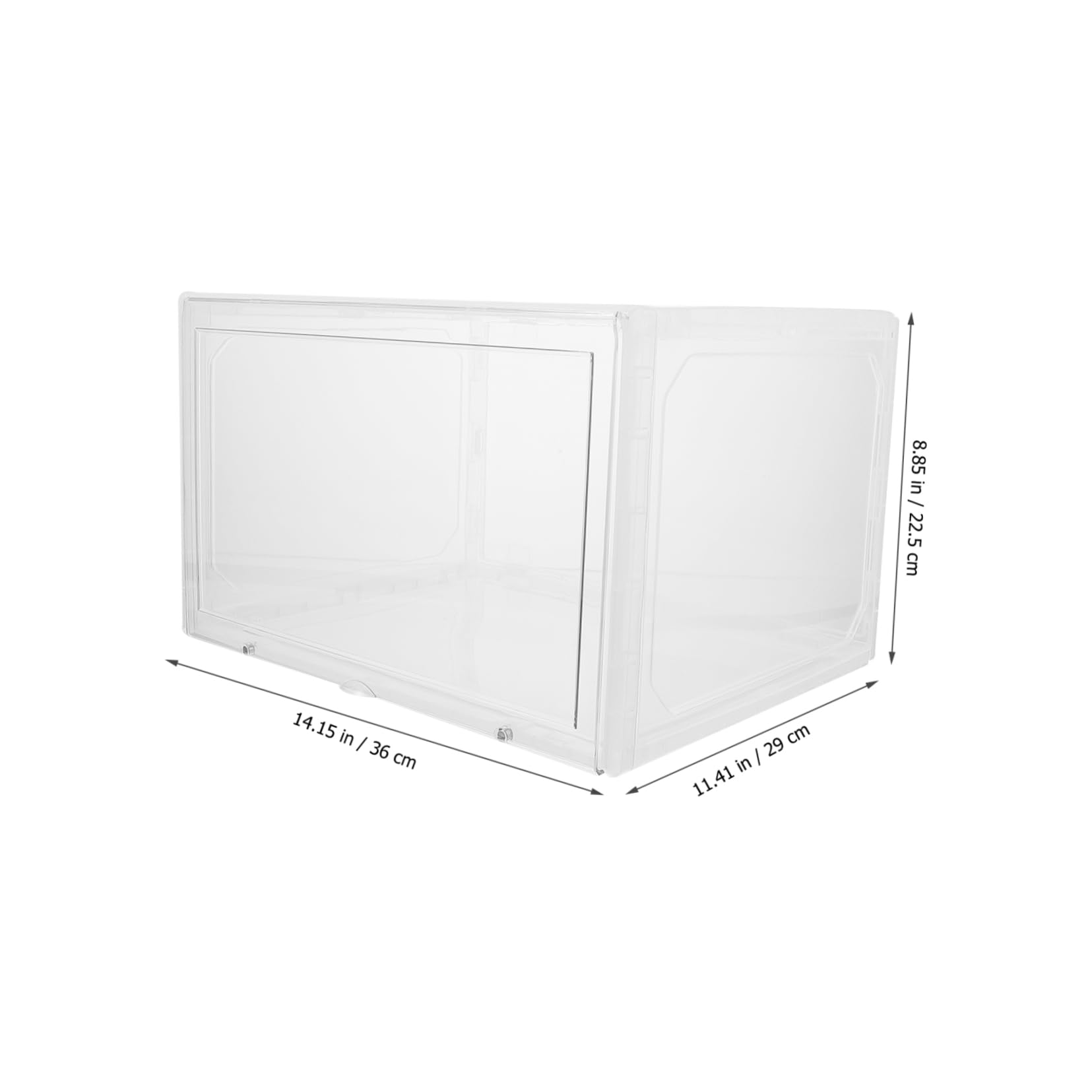 CRILSTYLEO Sneaker Organizer Schuhbox Transparent Box Für Schuhaufbewahrung Stapelbare Und Praktische Schuhcontainer Für Zuhause