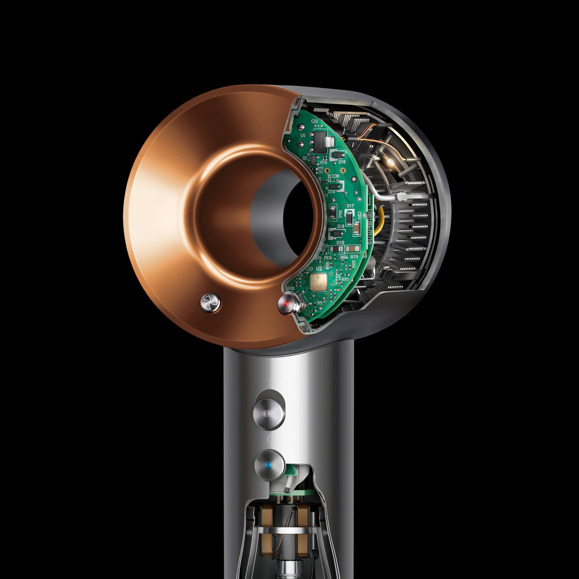 Dyson Supersonic™ Haartrockner Straight+Wavy (Nachtblau/Kupfer)
