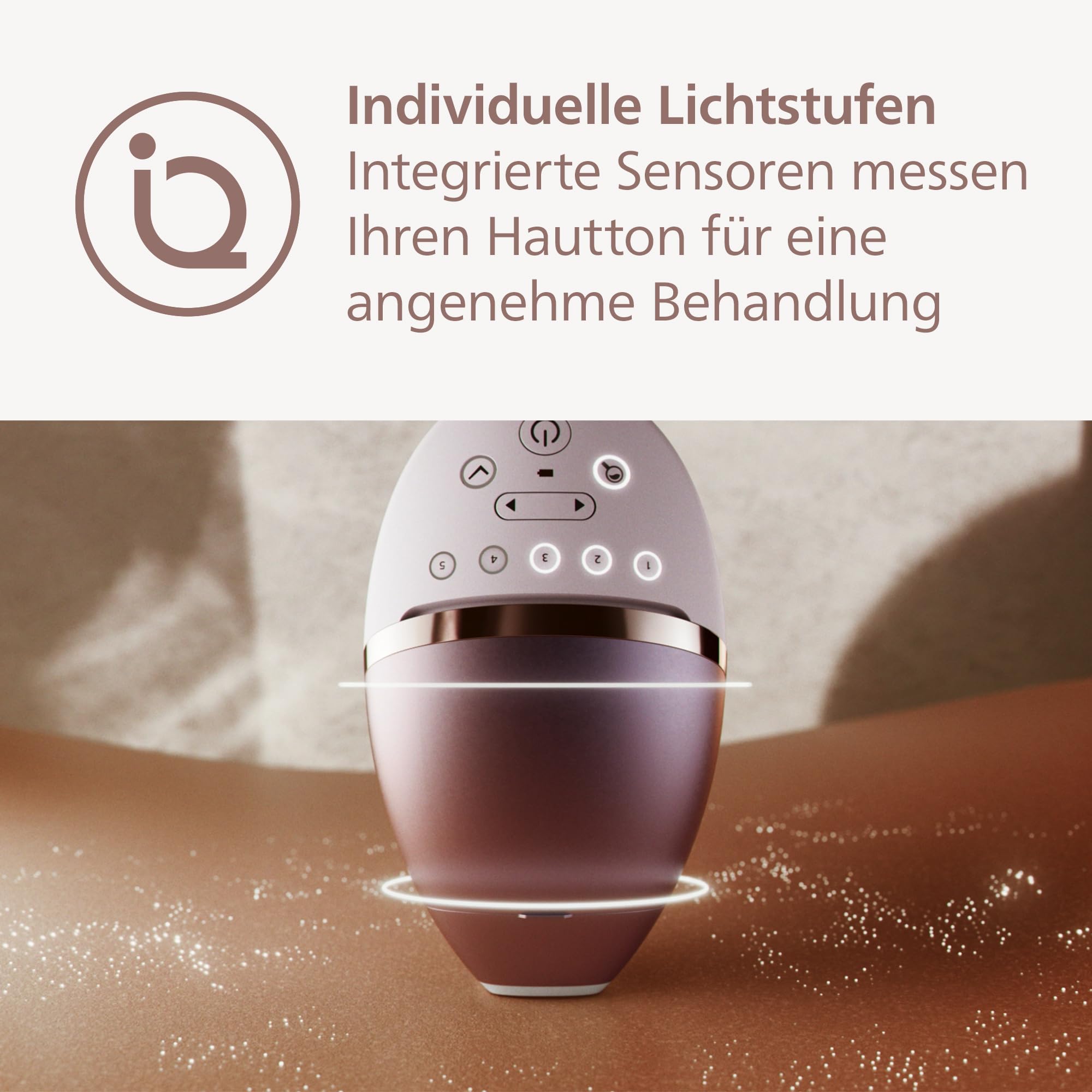 Philips Lumea IPL 8000 Haarentfernungsgerät - Laser-Alternative mit Korrekturtrimmer & 4 Aufsätzen für Körper, Gesicht, Bikinizone (BRI949/00)