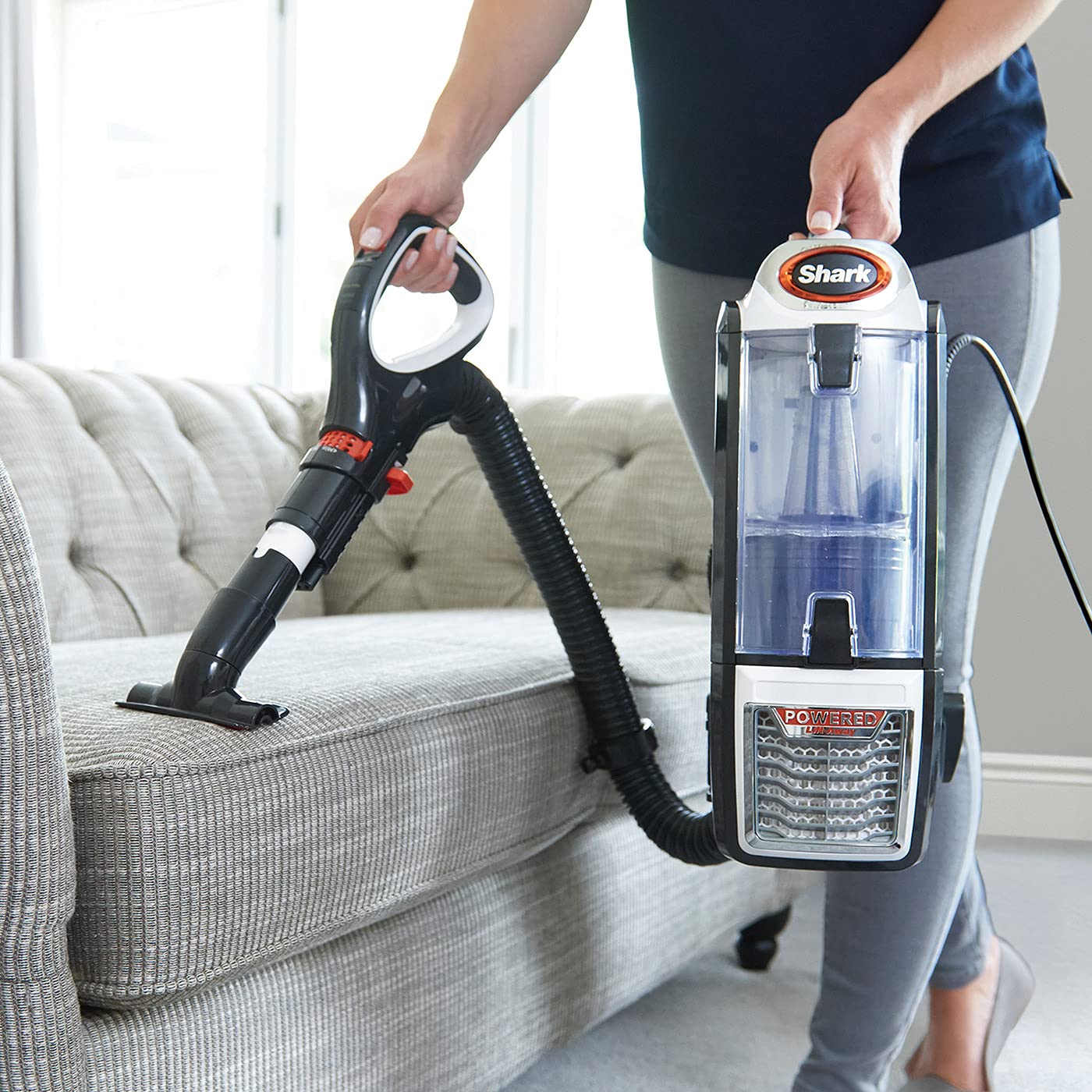 Shark Nz801eu, Standstaubsauger, Anthrazit, Weiß & Orange, 750 W, 1.1 liters, 80 Dezibel