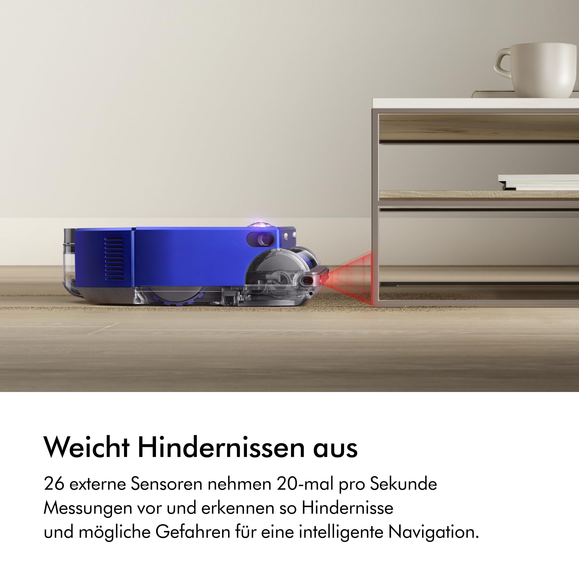 Dyson 360 Vis NAV Saugroboter (Blau/Nickel)