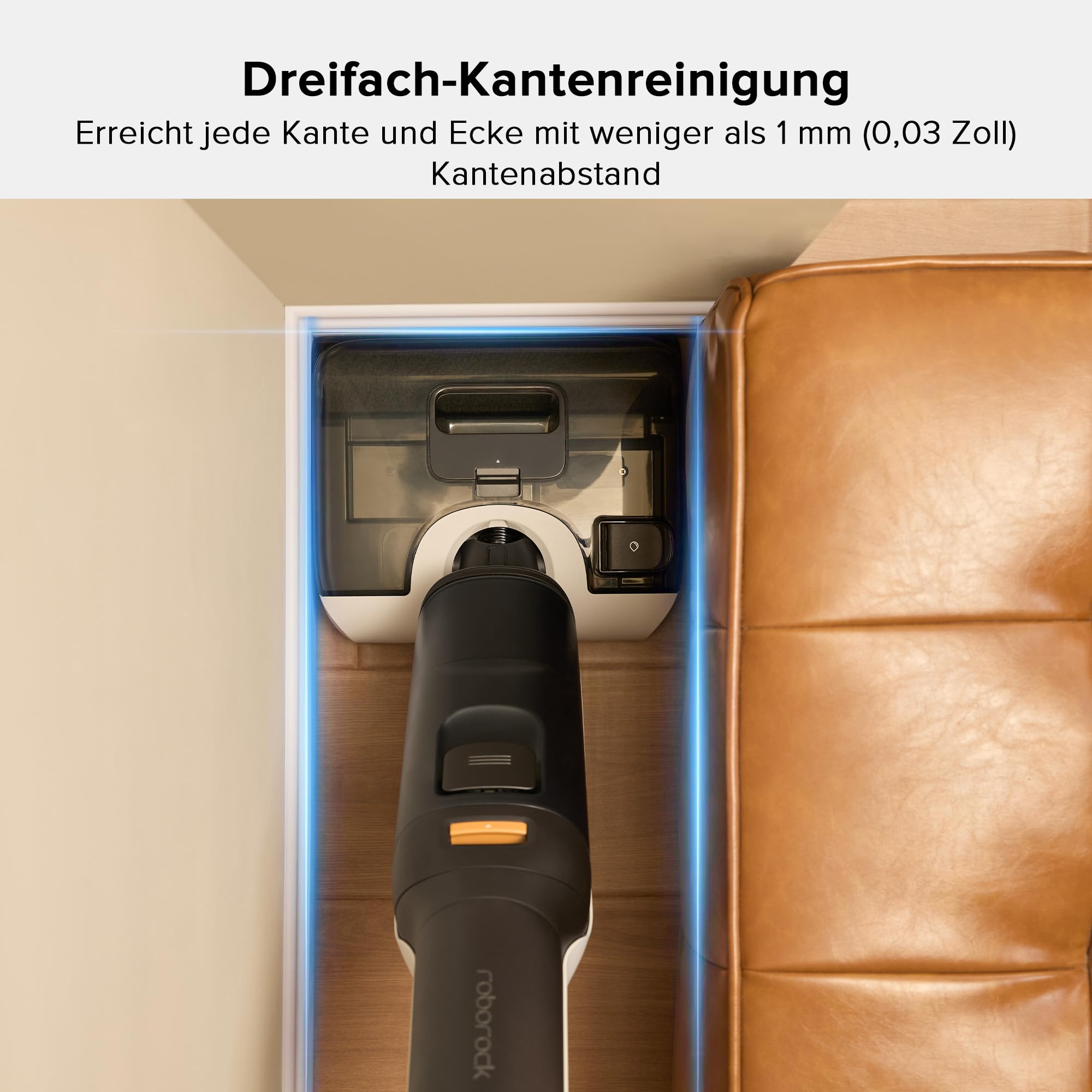 roborock F25 - Nass/Trocken-Staubsauger kabellos, 20.000 Pa, 90°C Heißluft-Trocknung, Heißwasser-Selbstreinigung, kein Verheddern, 180° absenkbar