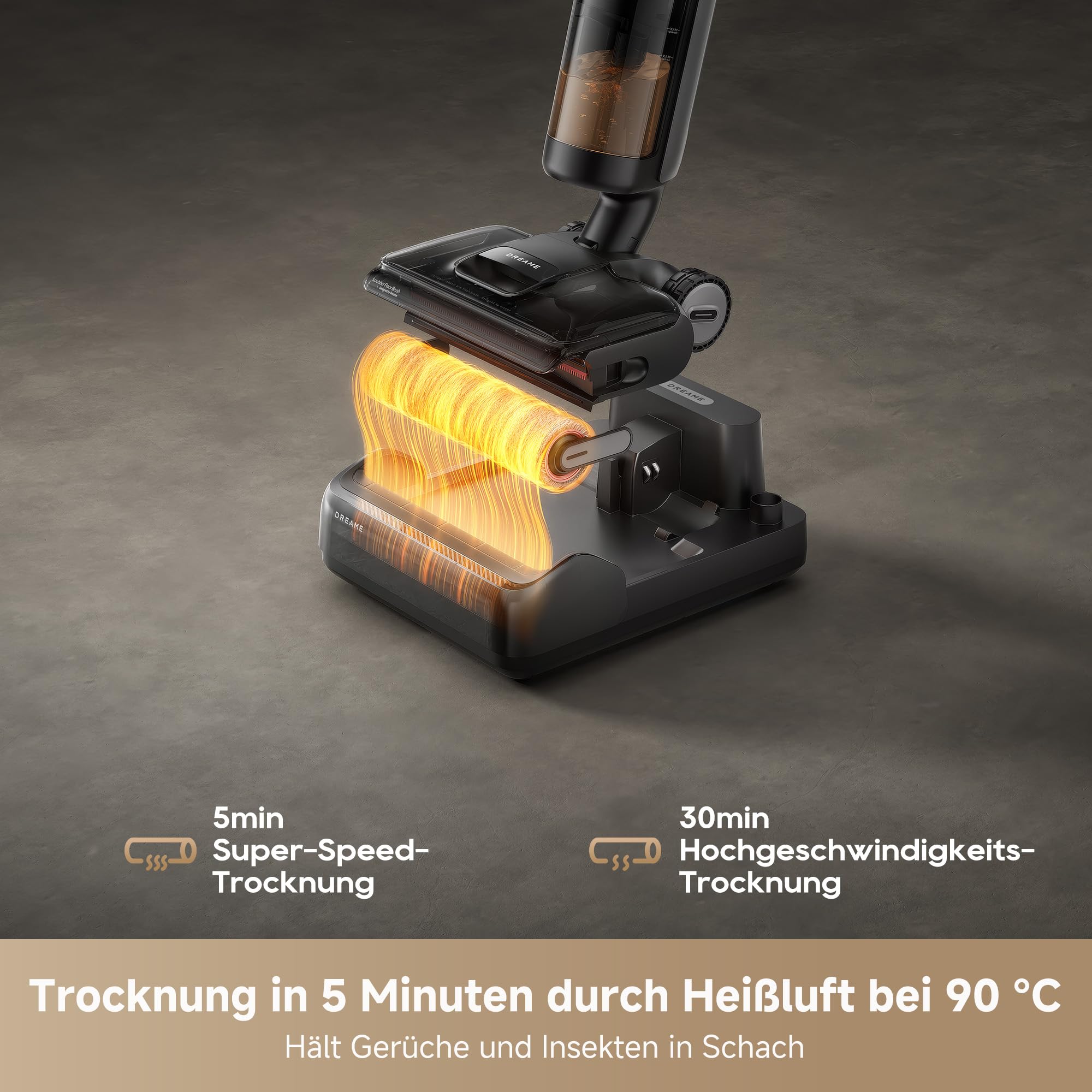 dreame H12 Pro FlexReach - Nass/Trockensauger, 180°-Design, 5 Min. Trocknung, 18 kPa Saugkraft, 90°C Heißwäsche, 50 Min. Reinigung