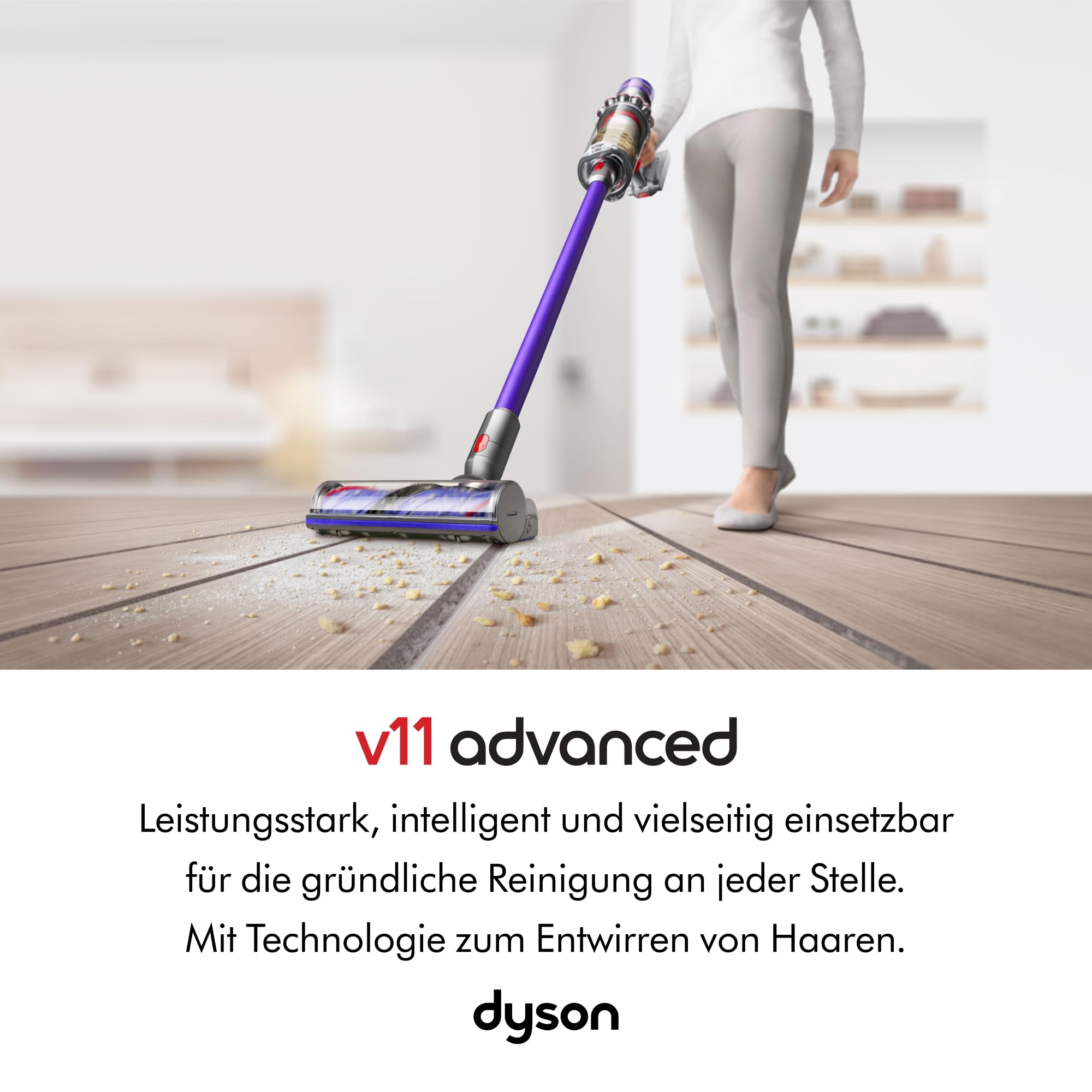 Dyson V11™ Advanced Kabelloser Staubsauger (Nickel/Violett)