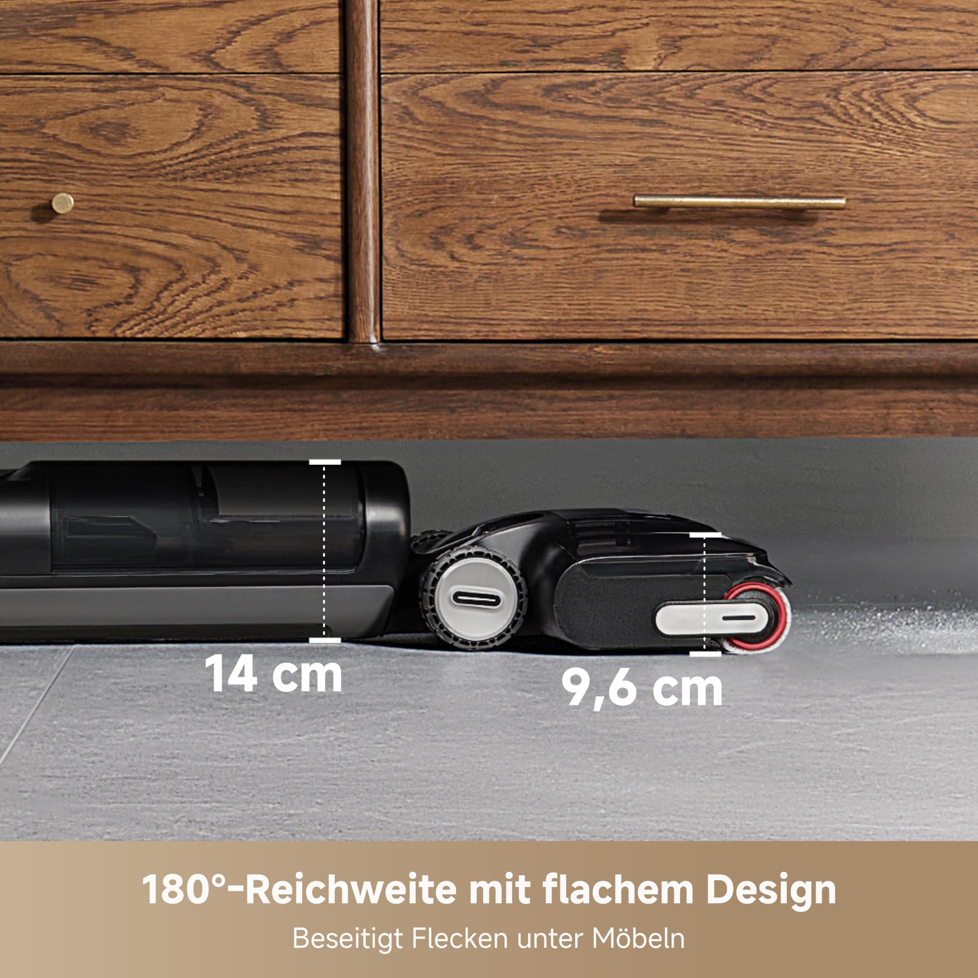 dreame H12 Pro FlexReach - Nass/Trockensauger, 180°-Design, 5 Min. Trocknung, 18 kPa Saugkraft, 90°C Heißwäsche, 50 Min. Reinigung