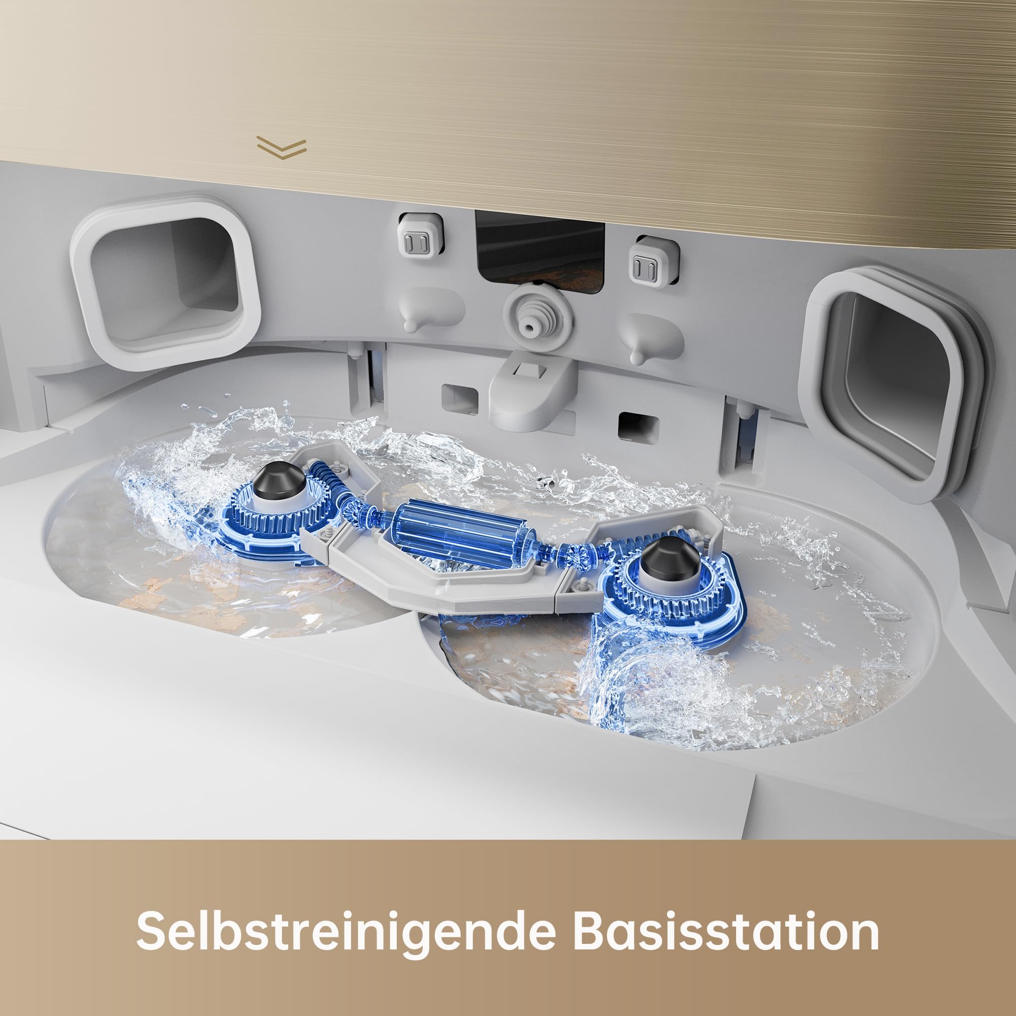 dreame X40 Ultra Complete - Saugroboter mit Wischfunktion, 12.000Pa Saugkraft, 70℃ Wischmopp, selbstreinigend, automatisches Nachfüllen