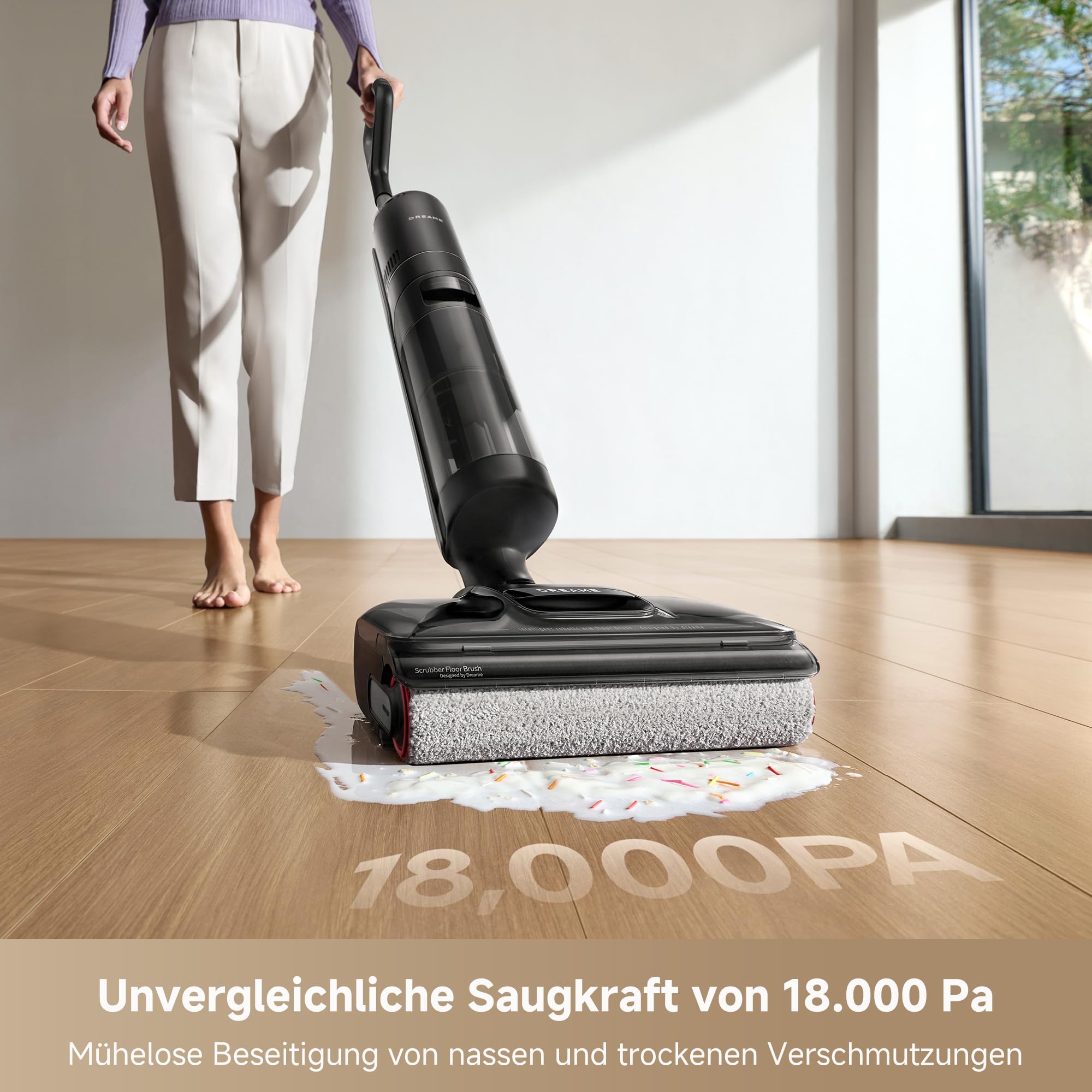 dreame H12 Pro FlexReach - Nass/Trockensauger, 180°-Design, 5 Min. Trocknung, 18 kPa Saugkraft, 90°C Heißwäsche, 50 Min. Reinigung