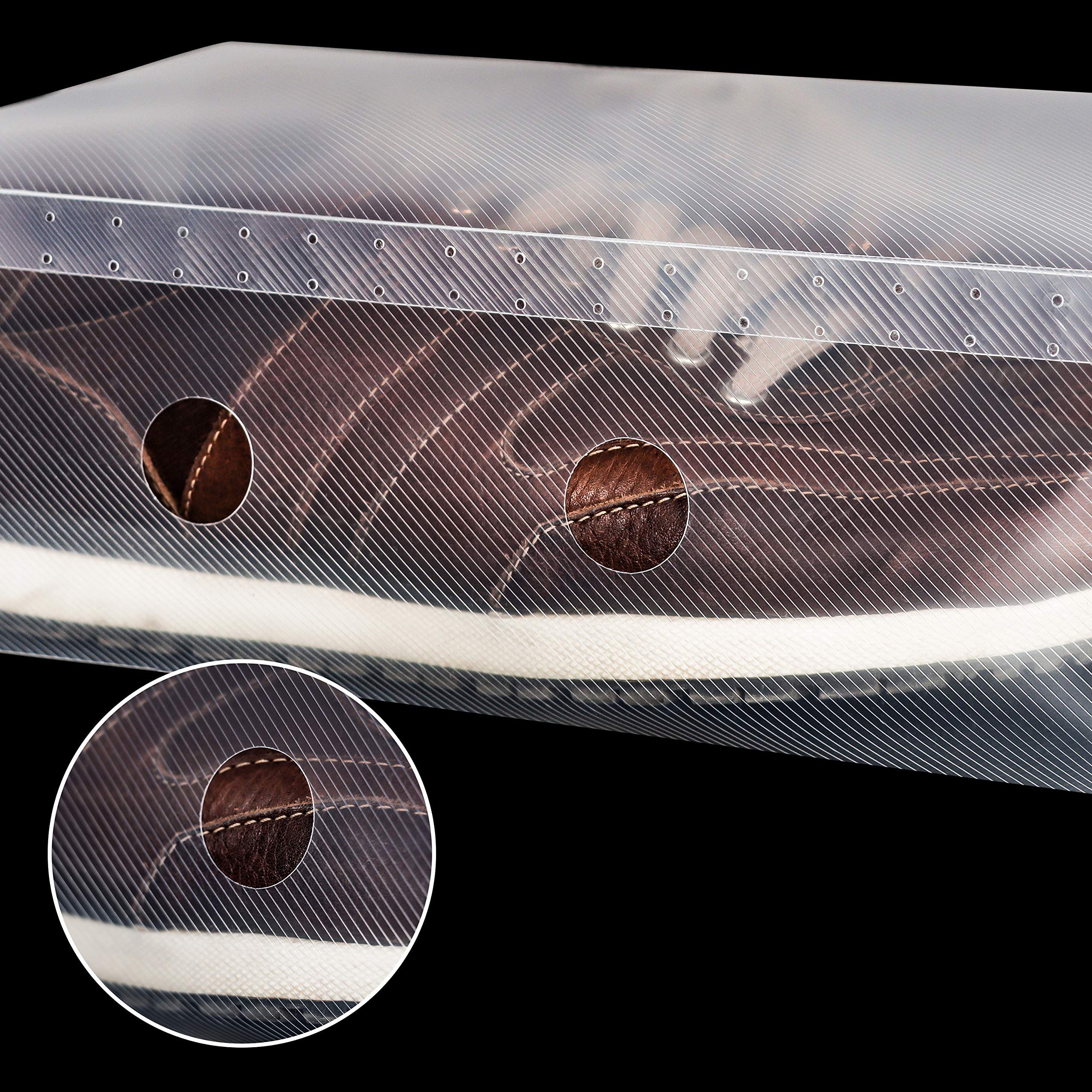 Kurtzy Schuhbox Transparent Plastik Aufbewahrungsbox Schuhe (40Stk) – Damen, Herren, Kinder Schuhboxen Stapelbar, Faltbar, Gewellt
