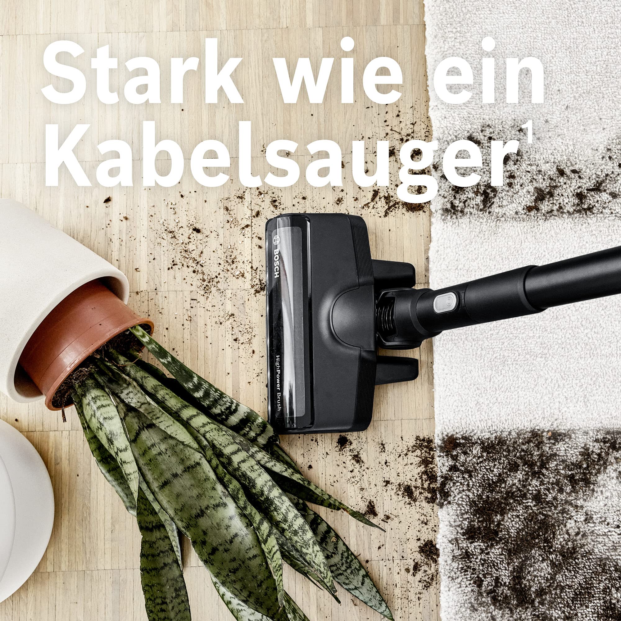 Bosch Unlimited Gen2 Serie 8 Akku-Staubsauger - beutellos, 45 Min. Laufzeit, austauschbarer Akku, LED, automatische Bodenanpassung, weiß