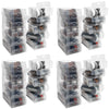 Kurtzy Schuhbox Transparent Plastik Aufbewahrungsbox Schuhe (40Stk) – Damen, Herren, Kinder Schuhboxen Stapelbar, Faltbar, Gewellt